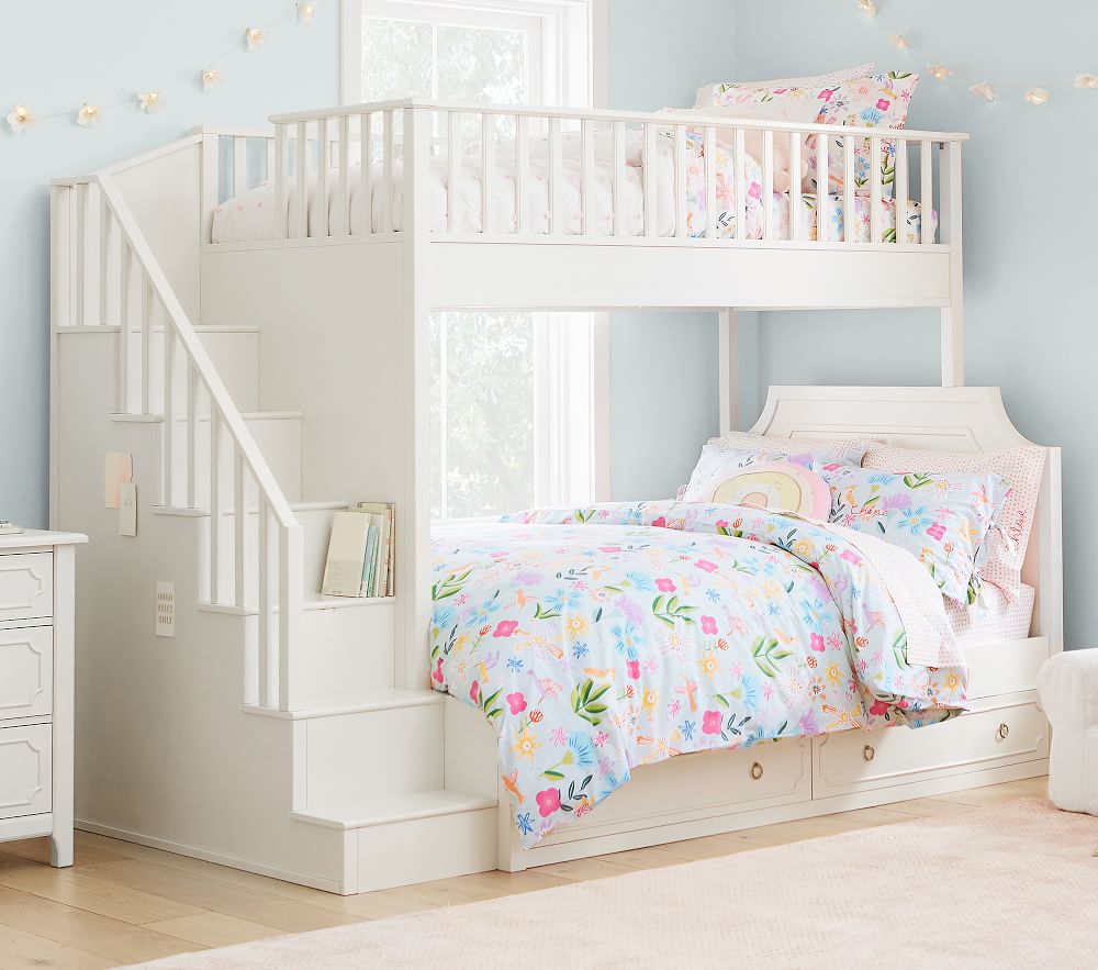 Ava Regency Single-Over-Double Stair Bunk Bed